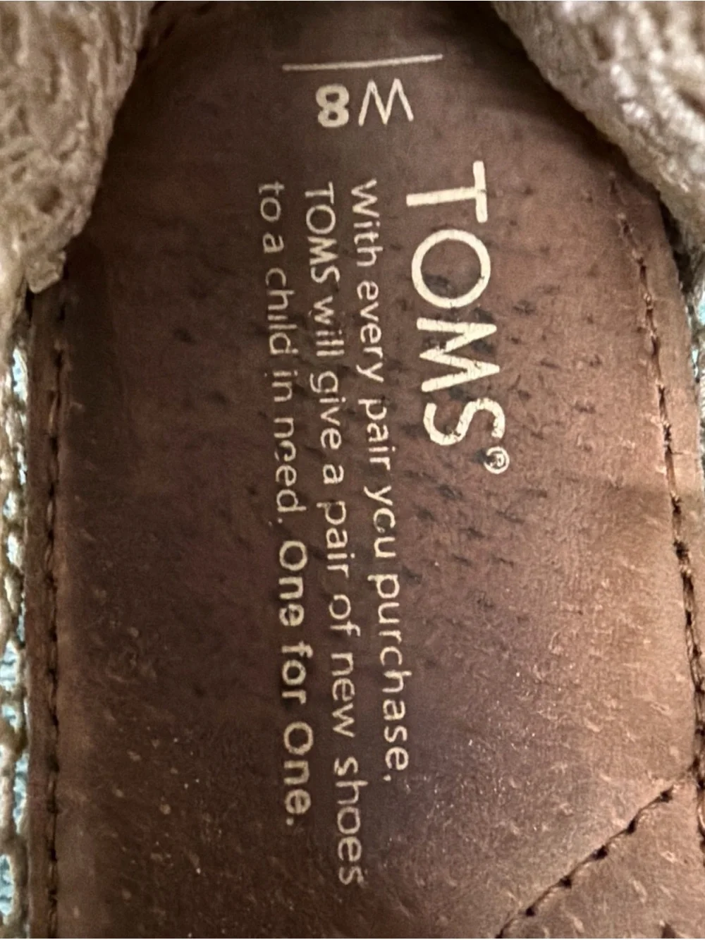 TOMS Women's Ivory Crochet Slip-On Shoe 8W